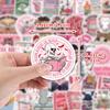 50-Pack Creative Waterproof Book Doodle Stickers for Water Bottles and Phones