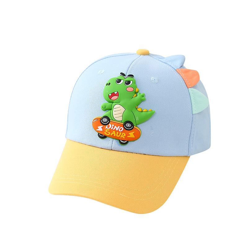 Children's Dino Cartoon Baseball Cap - Cute Duckbill Hat for Boys & Girls, Spring Sun Protection for Outdoor Play