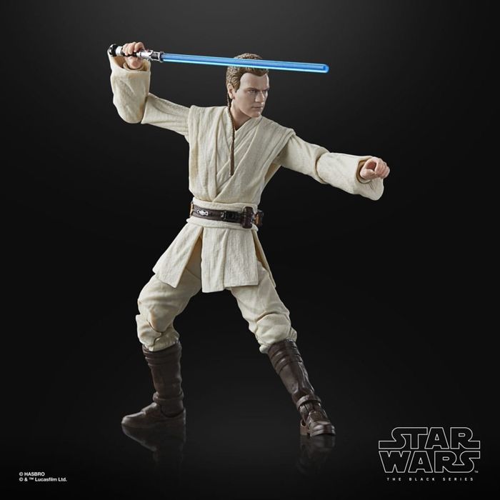 Figurine de collection - star wars - obi-wan kenobi (padawan) - 15 cm - design premium - sabre laser inclus