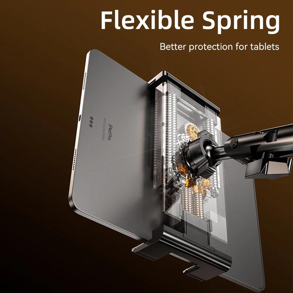 Yatak için Tablet Braketi iPad Standı 360° Dönen Yatak Tablet Montaj Standı 90cm Metal Kol ile 4.7~12.9 inç Telefon Tablet Tutucu İçin