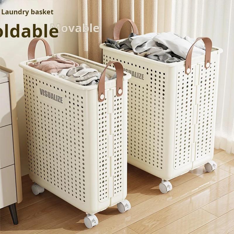 Folding Dirty Clothes Basket, Portable Multifunctional Storage Basket, Household Dirty Clothes Basket, Large Capacity Bathroom M