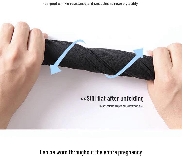 Maternity Wide-Leg Belly Support Pants - Autumn/Winter Fashion, Plus Velvet