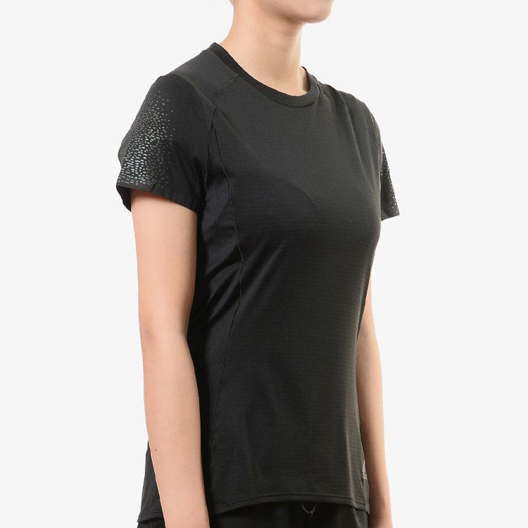 Adidas Logo Patchwork Striped Round Neck Breathable Short Sleeve T-Shirt Women Tops Black CG1096