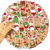 50Pcs Cute Christmas Capybara Stickers Diy Decoration Stationery Guitar Phone Notebook Scrapbook Creative Decals Kids Toys Gift