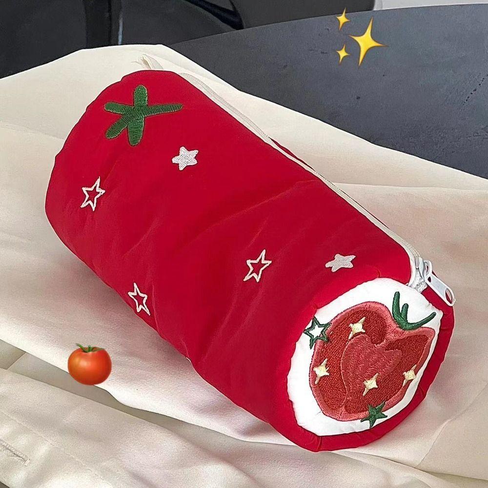 Tomato Pencil Case Pouch Elephant Makeup Lipstick Bag Desk Storage Bag  School Office Supply