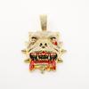 Trendy Bulldog Pendant with 5mm Rope Chain - Hip Hop Men's Necklace