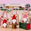 Adorable Cartoon Style Christmas Gnome Burlap Tote Bags For Holiday Gift Giving
