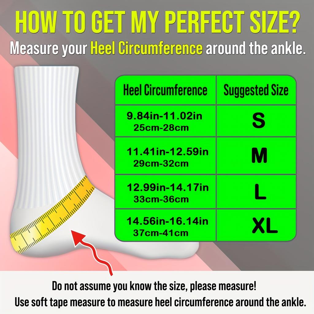 1 PEZZO Cavigliera Compressiva per Recupero Infortuni Dolore Articolare Supporto Tendini, Calzini per Fascite Plantare con Supporto per Arco Plantare