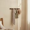 Coat Hook Rail with Sliding Hooks Decorative Wall Stylish for Entryway