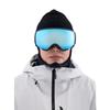 Burton Anon WM1 Low Bridge Fit VRBL with Bonus Lenses and MFI Face Mask Ski/Snowboard Goggles, Women's, Black/PRCV Blue,