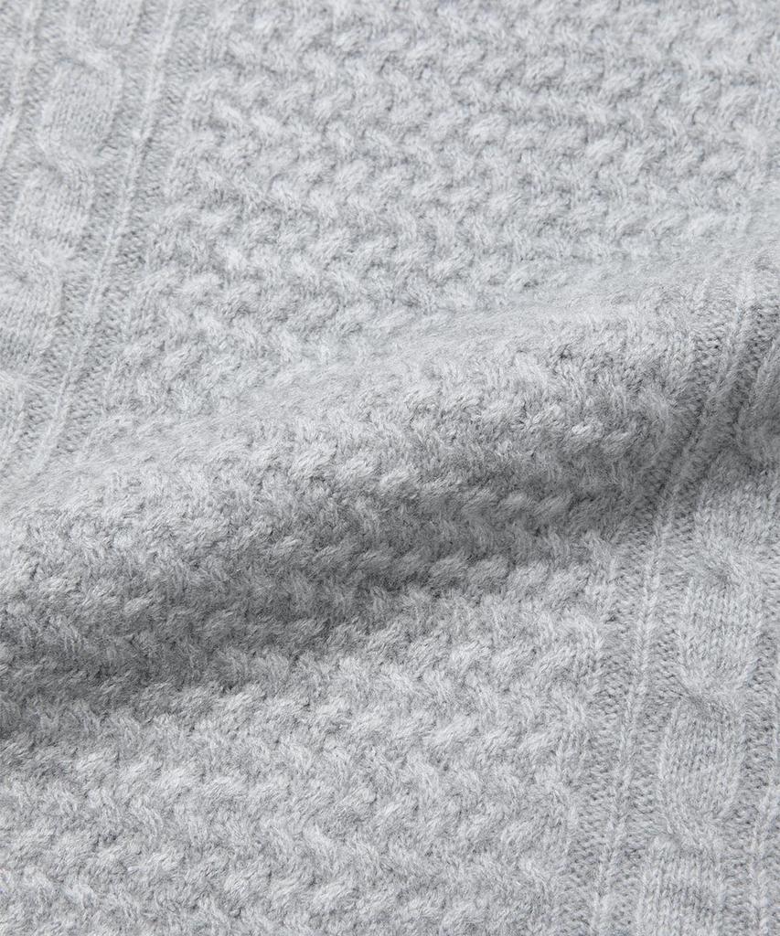 PANICALE Cable Knit Sweater [Gray]