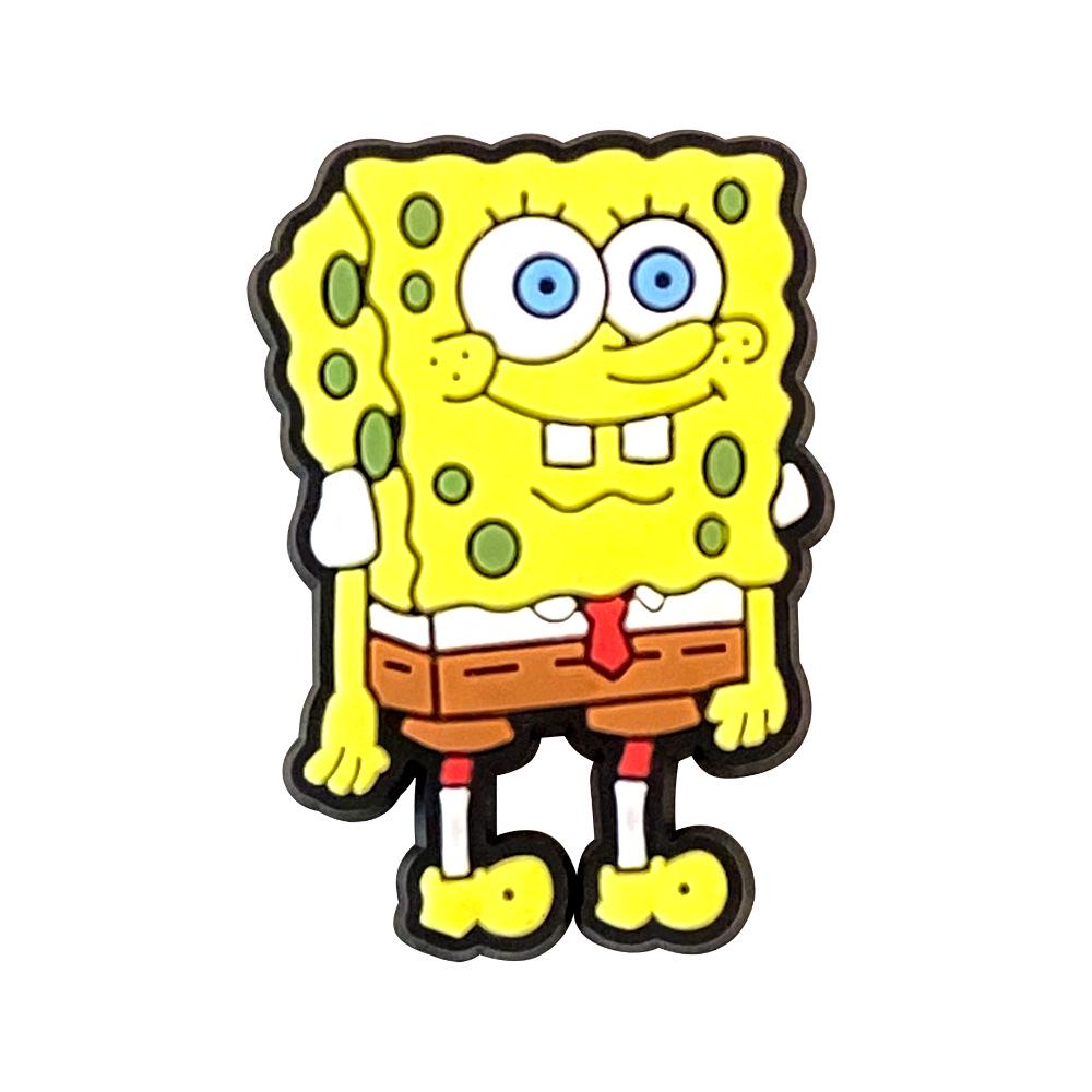 SpongeBob Series Clog Shoe Charms - 32 Soft Rubber DIY PVC Ornaments & Buckles