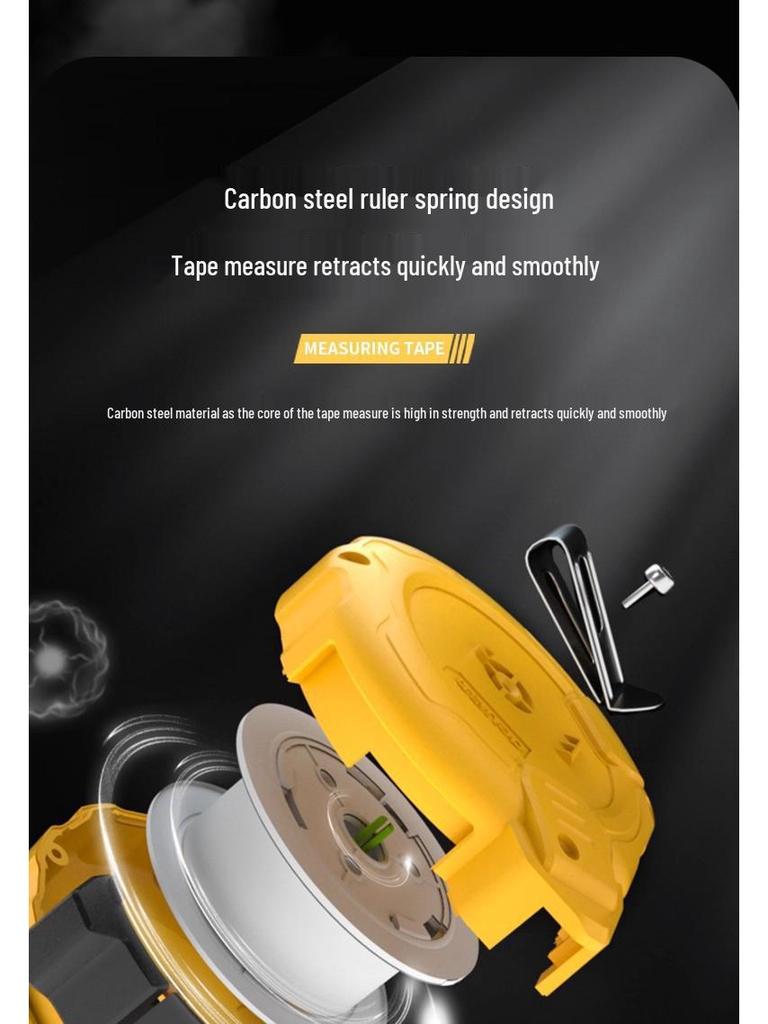 Deli DL9010B High-Precision 10m x 25mm Steel Tape Measure - Retractable, Thickened, Widened, Wear-Resistant Ruler.