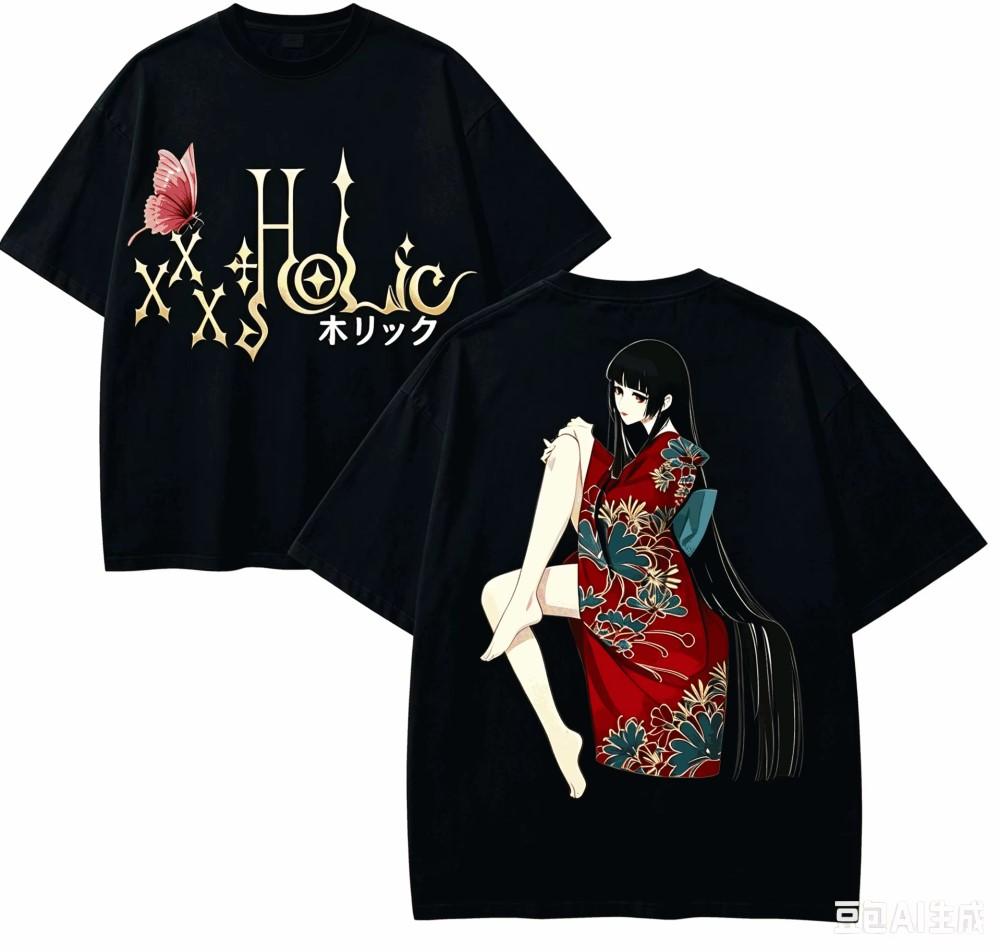 Xxxholic Anime Tshirt Unisex Unisex Wounisex Cotton Oversized Harajuku Graphic Print Short Sleeve Kawaii Streetwear Top 2026 Hot Sale