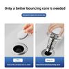 Sink Drain Strainer Basket Metal Drain Plug Push Type Bounce Cores Drain Filter AntiClogging Sink Stoppers Enduring