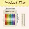 Multiplication Table Wooden Board Set Natural Wood Math Learning Game for Kids Group Activity Classroom Homeschool Educational Supplies Gift