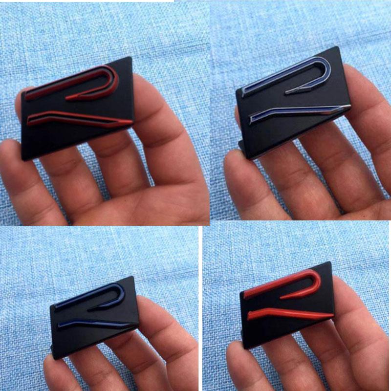YKPSC1 2026 Metal Car Front Trunk Grille for Volkswagen VW RLine R-Rline Rear Emblem Badge Stickers