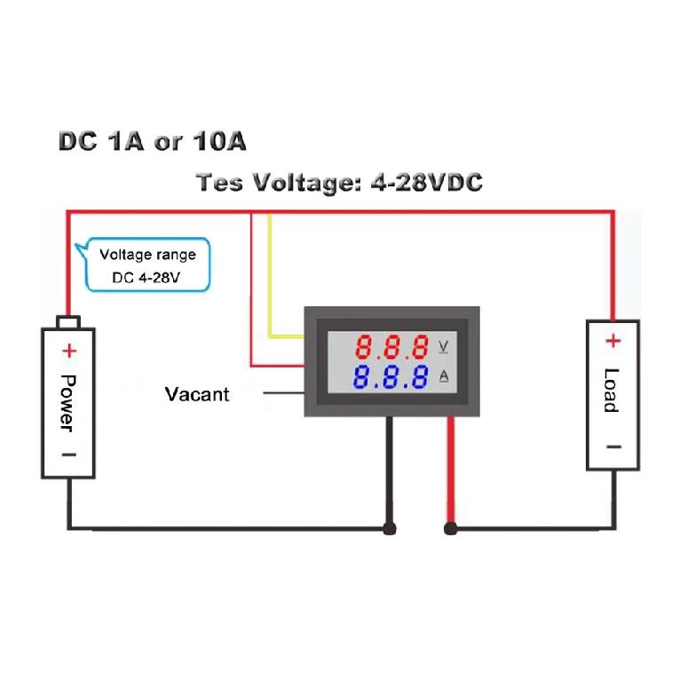 5/10pcs Digital 0.56 Ammeter Voltmeter DC 4.5-30V 0-100V AC 30-500V 10-600V Voltage Amp Meter Detector Monitor Calibrate Reading