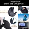 Winter Touch Screen Waterproof Gloves Unisex Outdoor Running Cycling Thick Warm Gloves Anti Slip Electric Bike Work Equipment
