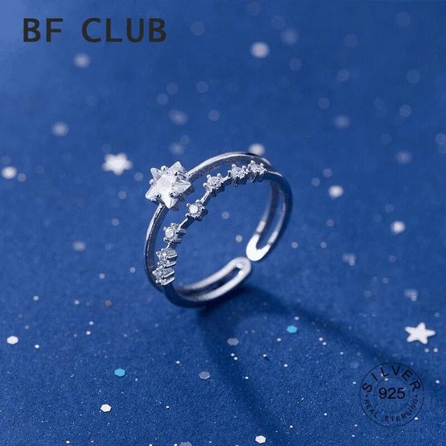 

Silver Color Flowers Rings New Fashion Sparkling Zircon Fine Jewelry Elegant Wedding Party Accessories for Women