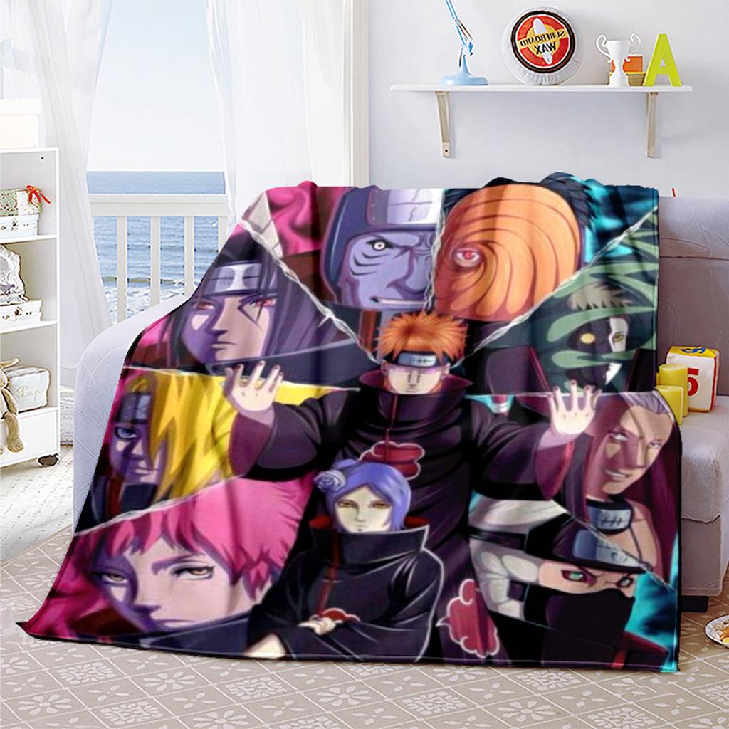 Japanese anime cartoon NARUTO famous Uzumaki Naruto blanket soft home furnishing nap decoration four seasons warm Sherpa blanket B13
