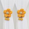 Pair of Cartoon Flower Curtain Straps, Simple Children's Room Decoration Gauze Curtain Drawstring Buckle Binding Rope 2pcs