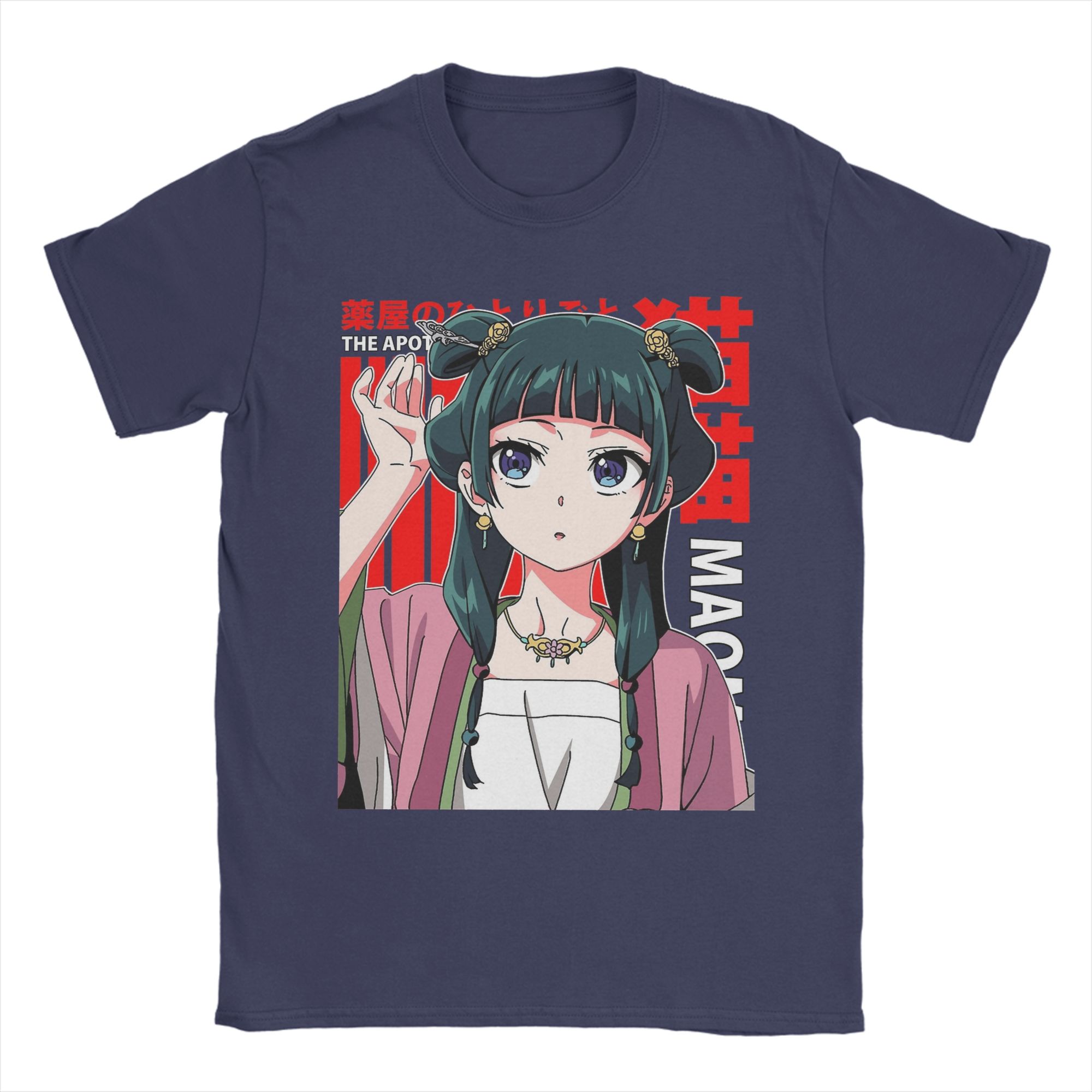 

Maomao The Apothecary Diaries T Shirts Men s 100% Cotton Vintage T-Shirts Round Collar Tee Shirt Short Sleeve Clothes 4XL