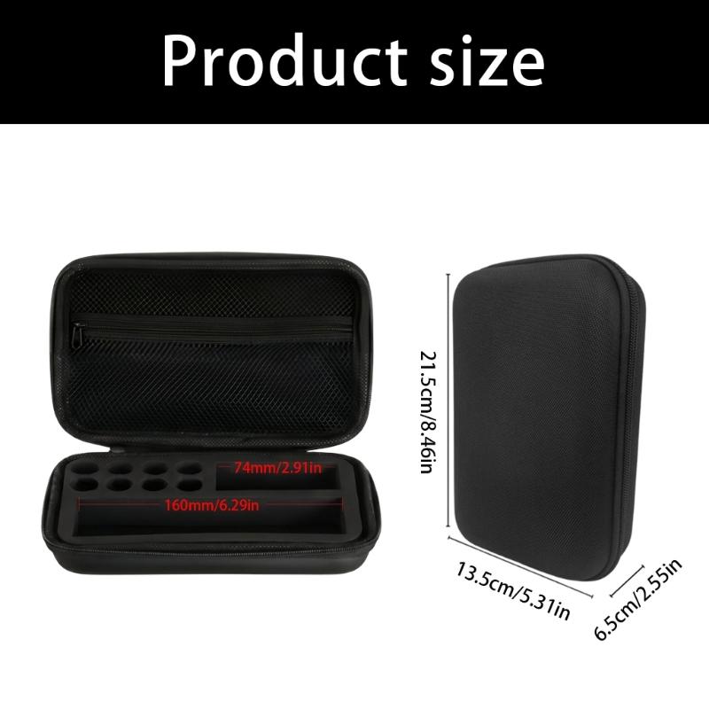 Daily Carry Insulin Supply Storage Case with Hard Shell, Inner Pocket and Insert Layout for Home and Travel Use