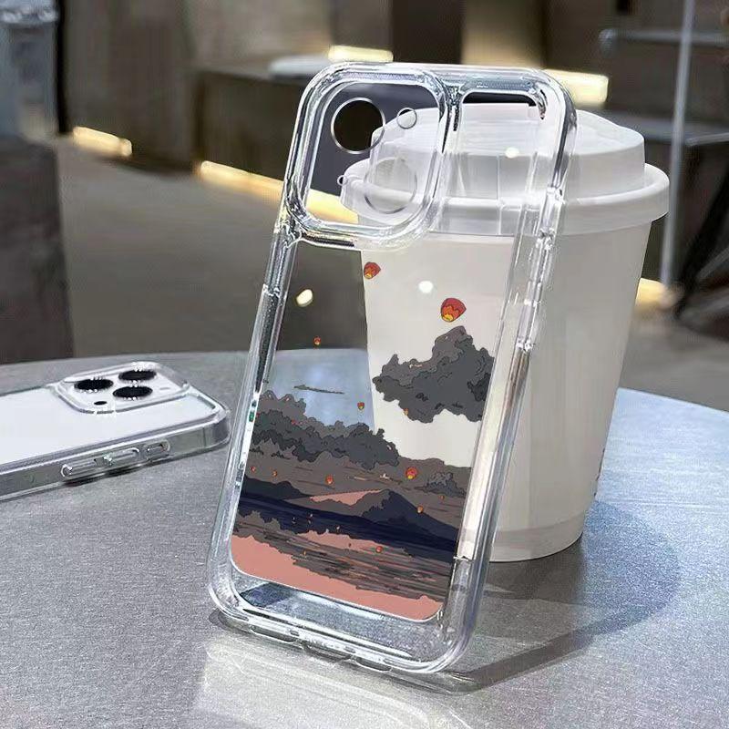 

Seascape Lighthouse Clear Case Art Phone Case for iPhone 17 16 15 14 13 12 11 16E Series Pro Max Plus Double Layer Protection iphone 14 ProMax