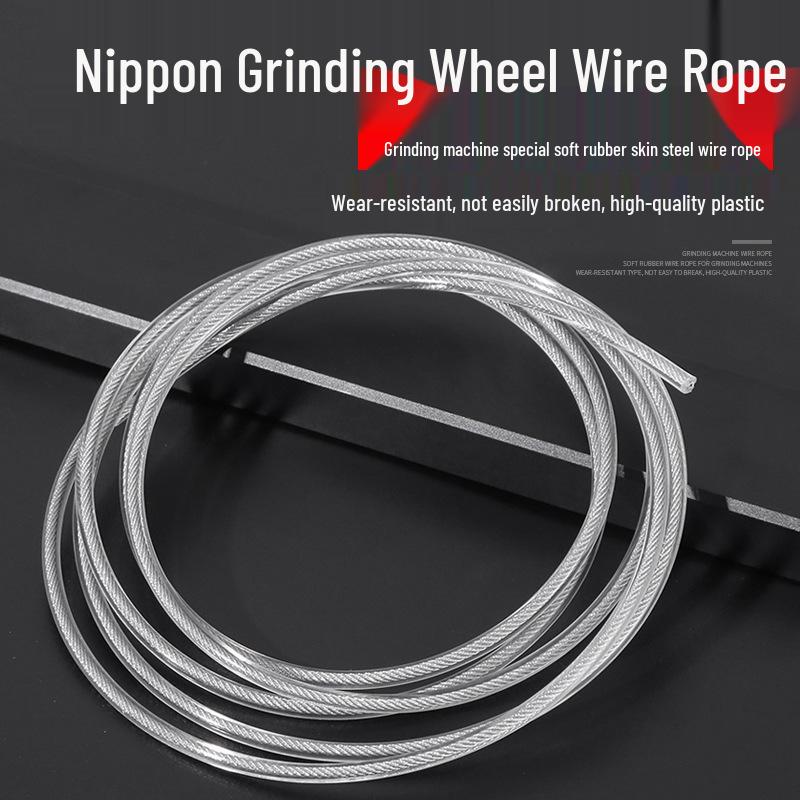 4/5mm Wear-Resistant Steel Wire Rope for Hand-Cranked Grinding Machines - Complete Set with Stainless Steel Cable