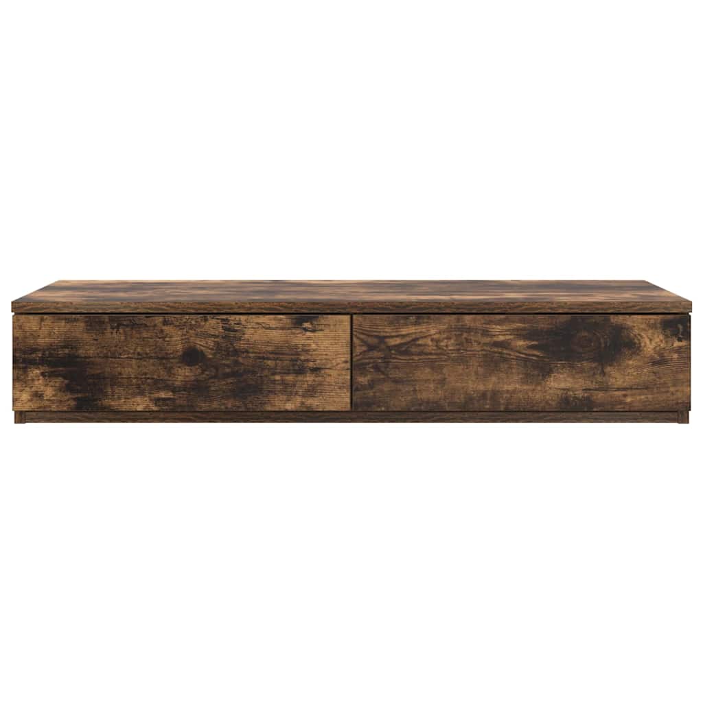 Bed Drawers Smoked Oak 90 x 36.5 x 16.5 cm