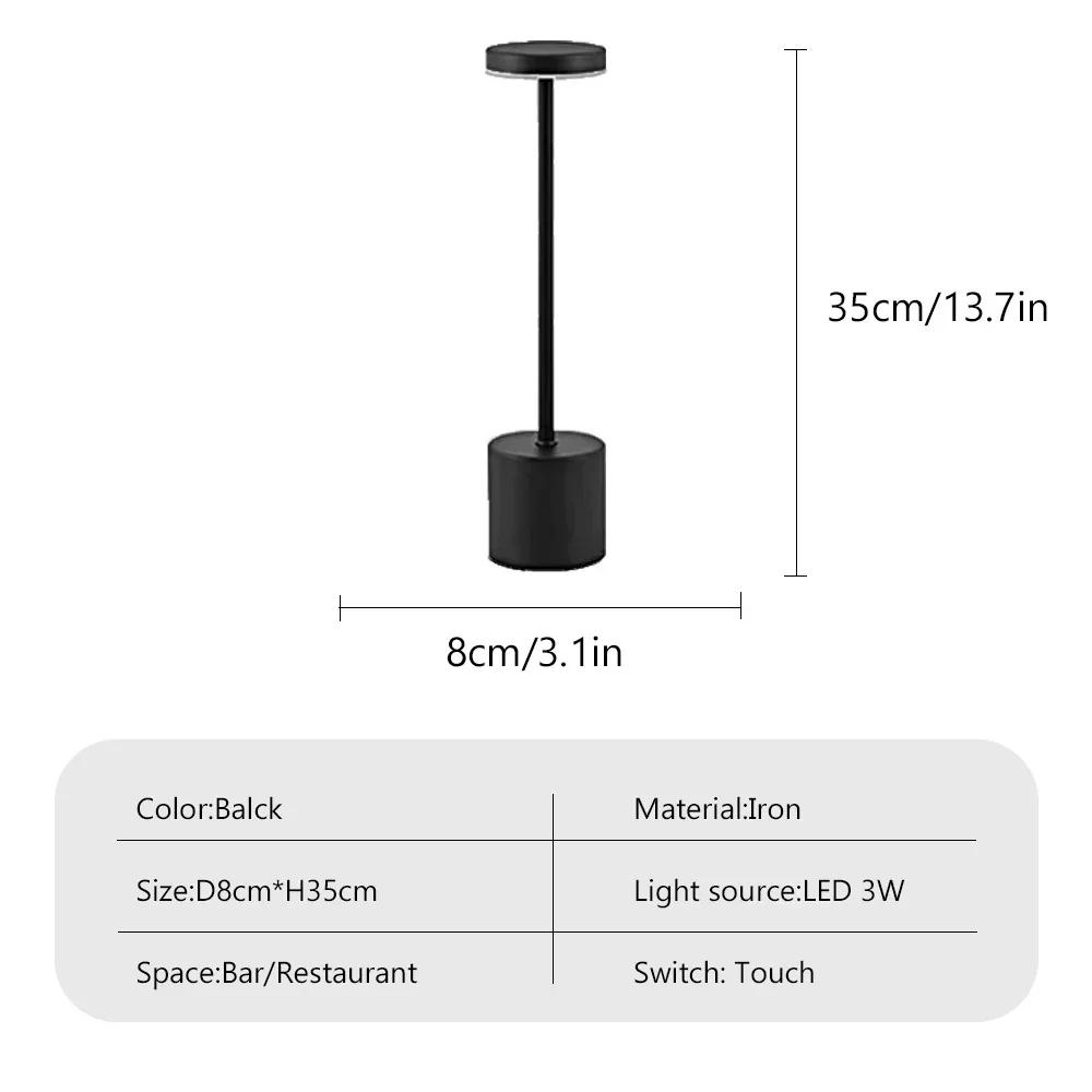 

Светодиодная аккумуляторная настольная лампа с трехцветным светом для гостиной, спальни, кабинета, общежития, настольное освещение, ночники Tricolor Light чёрный