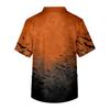 Men's V Neck Short Sleeve Halloween Print Medical Scrub Top with Chest Pocket and Two Lower Pockets Suitable for Healthcare Professionals