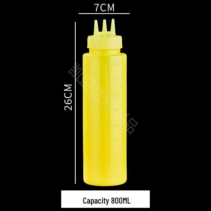 Large Capacity Food-Grade Japanese Three-Hole Squeeze Bottle - In Stock