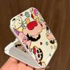 Anime Crayon Shin Chan Handheld Mirror Foldable Mirror Comb Makeup Cute Portable Holiday Girls Cosmetic Mirror Christmas Gifts