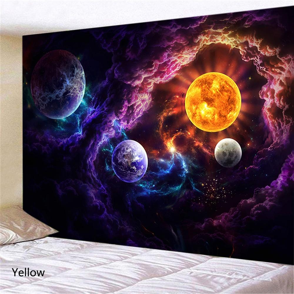 Galaxy Planet Scenery Tapet Vegghengende Soverom Stue Hall Veggmaleri Tapet Gothic Home Decoration