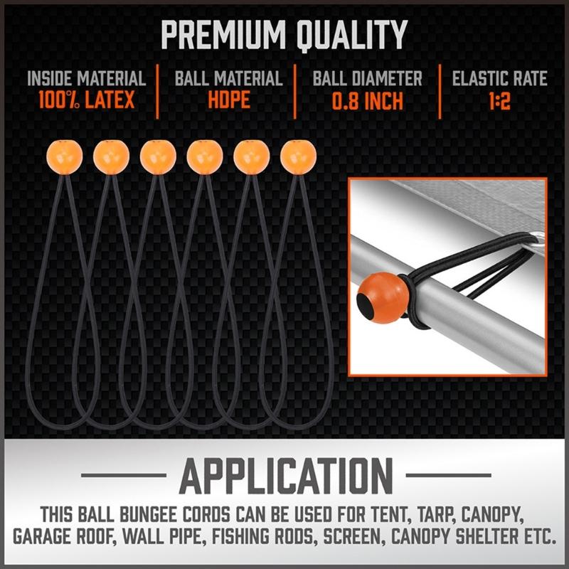 Multipurpose Anti Slip Elastic Straps Bungee Ropes Cord For Motorcycle Bicycles Cargo Secure Fastening No Tools Needed