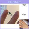 Bague Exquise en Cuivre Réglable en Forme de Cœur Avec des Pierres de Zircon Colorées Pour Femmes