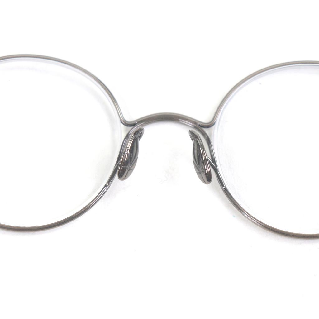 Excellent YUICHI TOYAMA Glasses Kandinsky Round Metal Frame Silver Used