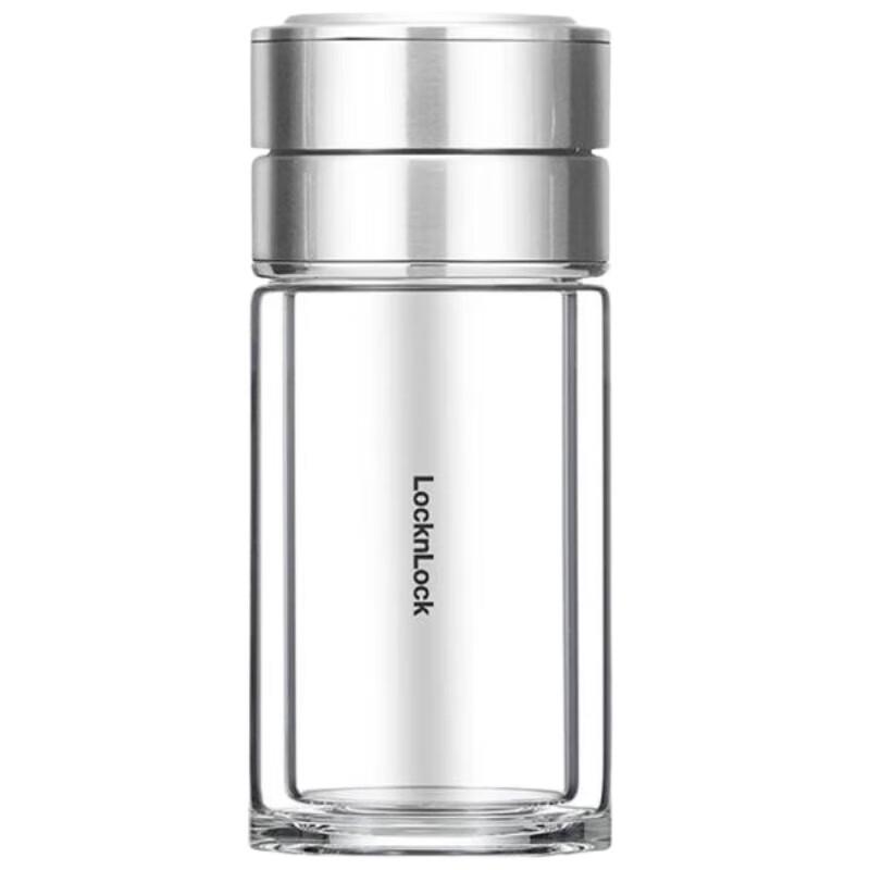 Lock&Lock Tea Infuser Double Wall Glass Bottle 250ml