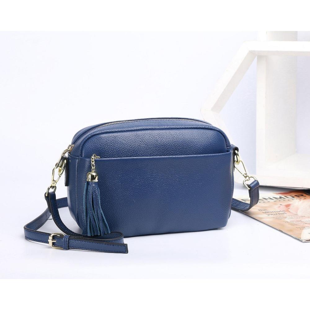 Niche Design Dámská taška Hovězí kůže Nová přes rameno Crossbody Kožená dámská čtvercová kabelka Kabelka Měkká kůže 100 Jednoduchá