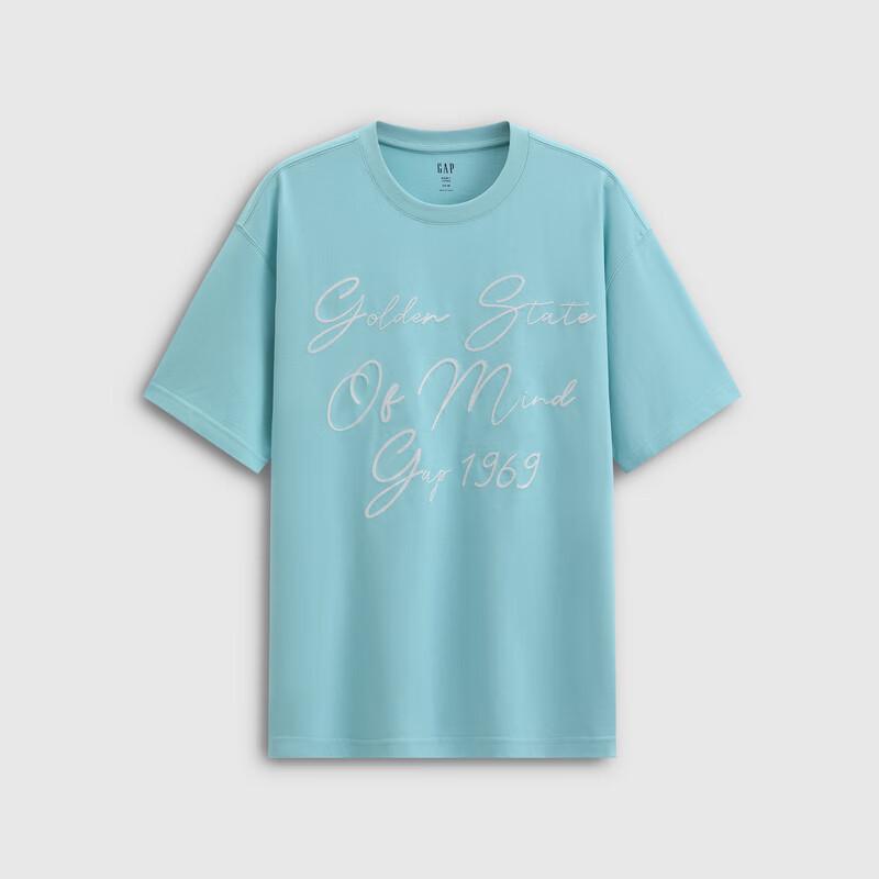 GAP Unisex 2026 Summer Embroidered Logo Cotton T-Shirt