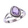 Natural Pink Amethyst Gemstone Handmade 925 Solid Sterling Silver Ring S.9 u3C39
