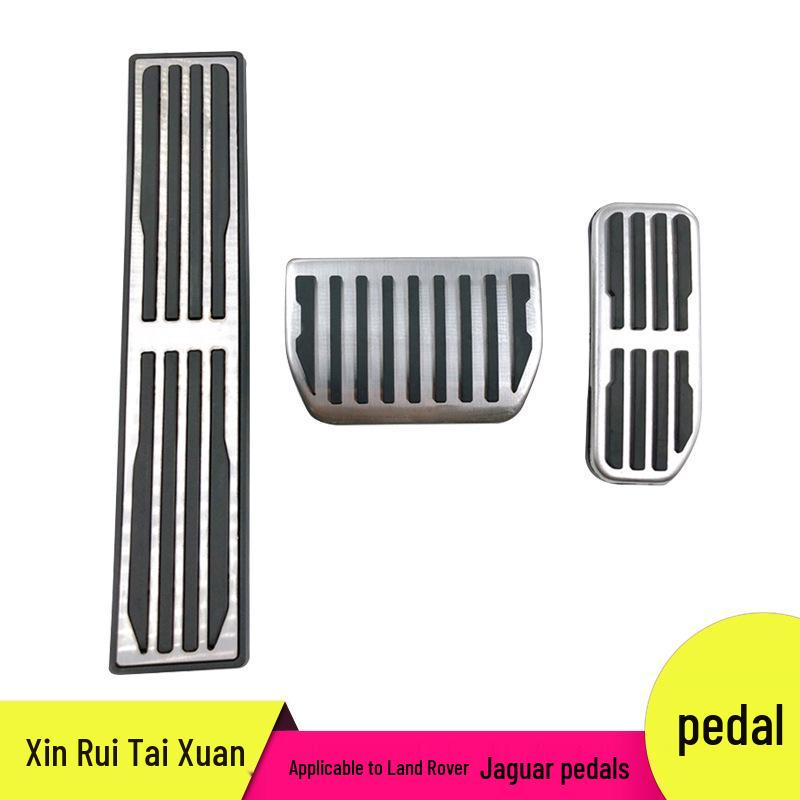 

Jaguar Anti-Slip Throttle & Brake Pedal Covers Aluminum Alloy + Hard Rubber