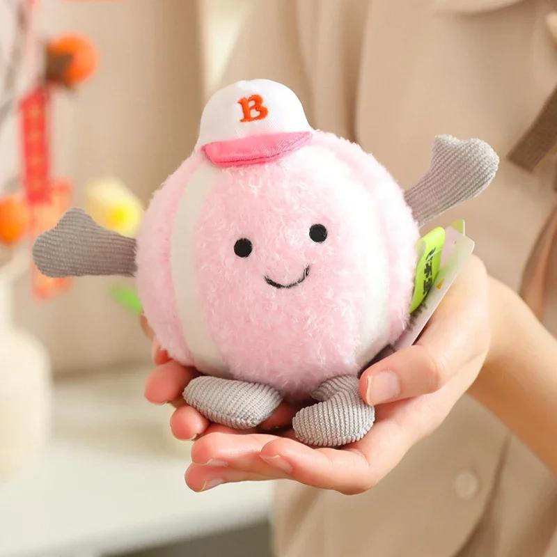 Lifelike Tennis Ball Plush Toy Cute Green / Pink Tennis Props Stuffed Pillow Soft Creative Doll Gifts Kawaii Room Decoration
