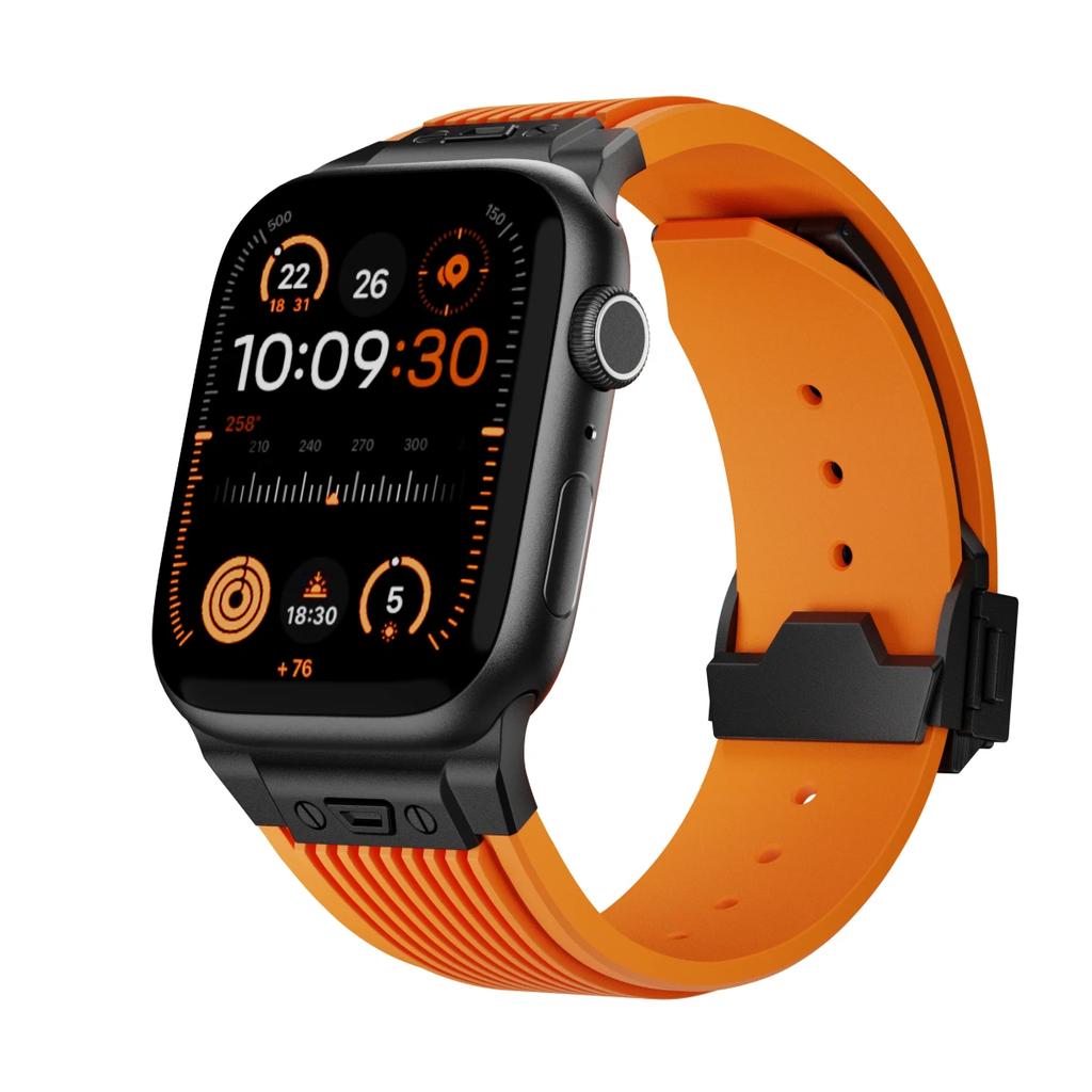 Silikonový sportovní řemínek pro Apple Watch Band řady 9 8 7 6 5 4 SE Ultra 2/1 49mm 45 44 42 41 40 38mm Gumový náramek Correa Pás