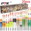 FTK Fishing Float Set 20PCS Chinese Hook Buoy Professional Vertical Buoy Accessories Multi Function Lure Float Pesca
