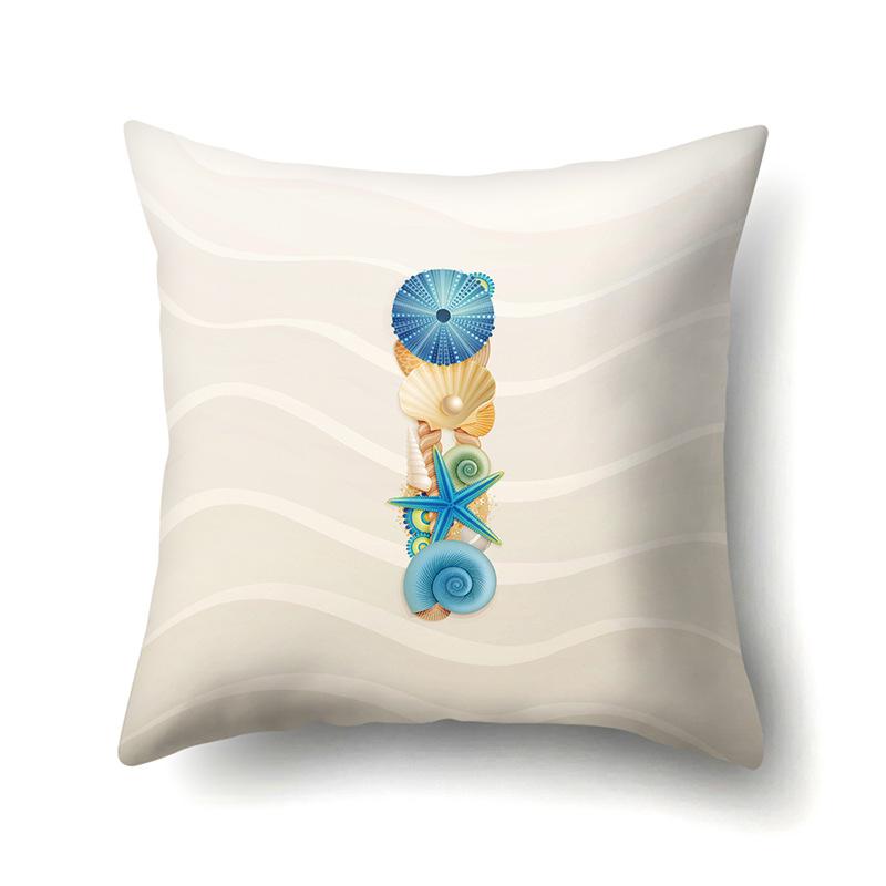 Polyester Pillow Case Decoration Home Furnishing 26 English Letter Printing Pillow Case Car Lumbar Pillow Bedside Mat