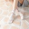 Women's Cute Cartoon Cat Mid-Calf Socks 3D Ears Lucky Cat Cotton Casual Socks