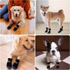 2 Pairs Anti Slip Dog Socks Dog Paw Protectors Paws Stop Licking Dogs Socks with Grips and Adjustable Straps Dog Socks Set